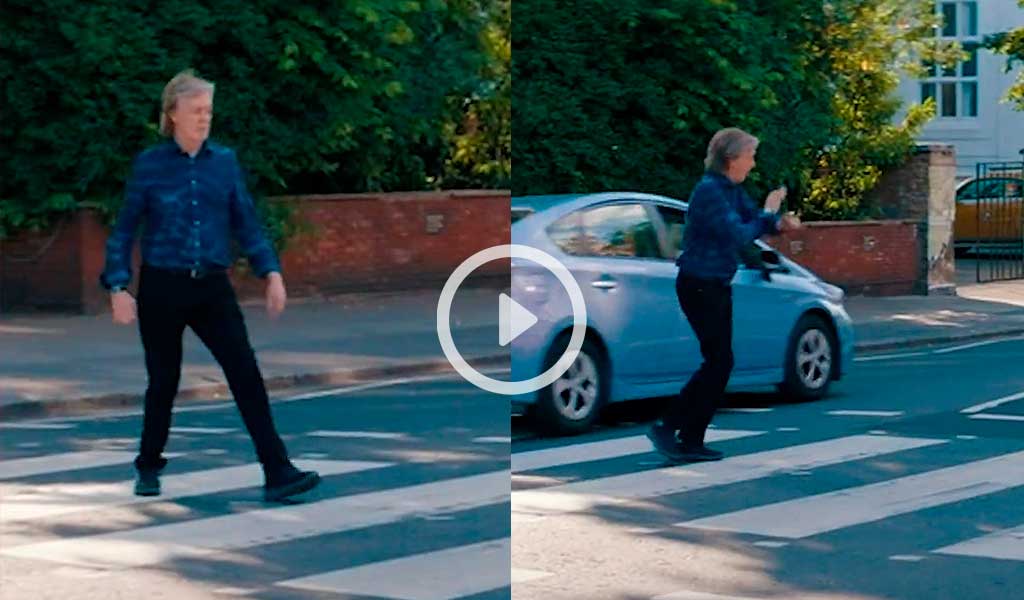 Paul McCartney casi fue atropellado tratando de recrear la icónica portada de «Abbey Road». 
