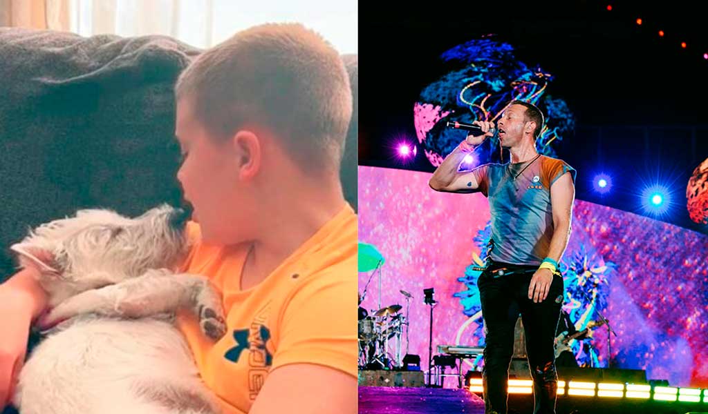 Coldplay reacciona al vídeo de un niño que le canta a su perrita uno de los éxitos de la banda