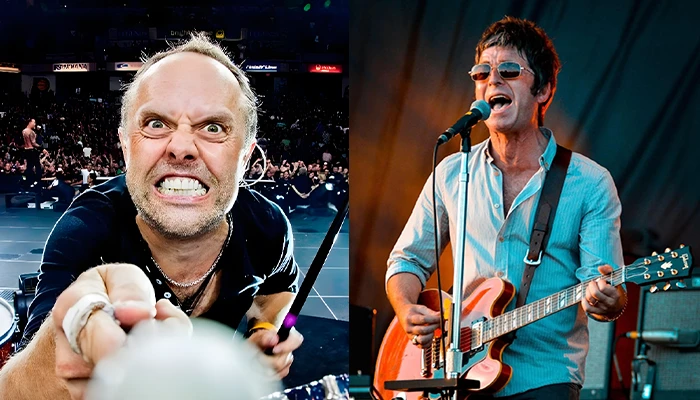 Lars Ulrich de Metallica elogia a Noel Gallagher de Oasis como su compositor favorito