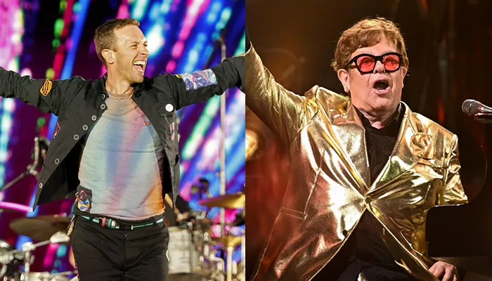 Coldplay sorprende a Elton John en pleno concierto de despedida