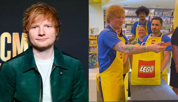 Ed Sheeran sorprende trabajando en una tienda de Lego