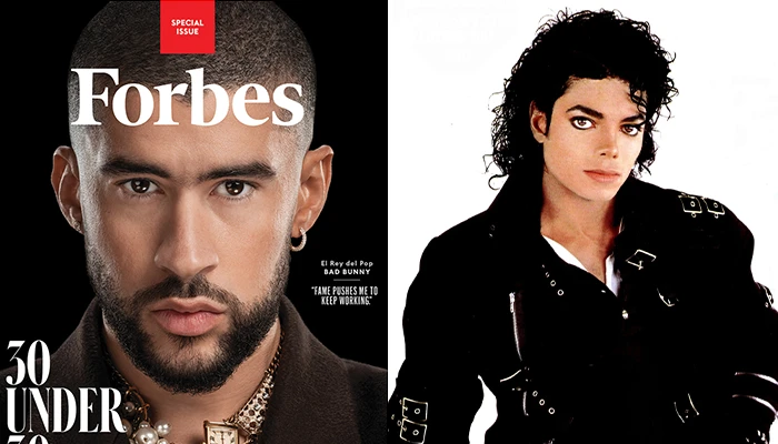 Forbes nombra a Bad Bunny ‘El Rey del Pop’, reemplazando a Michael Jackson