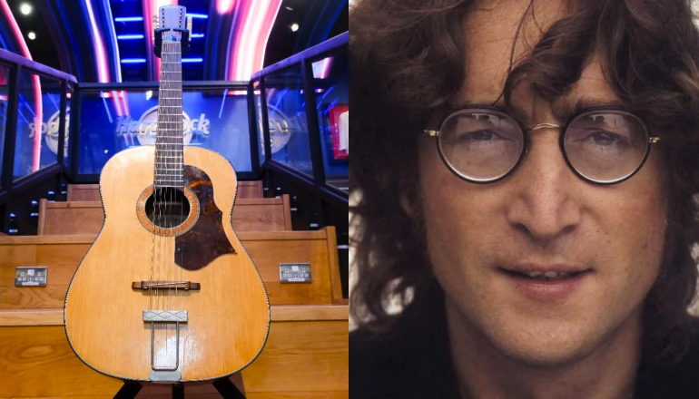 Hallazgo histórico: la guitarra de John Lennon sale a subasta